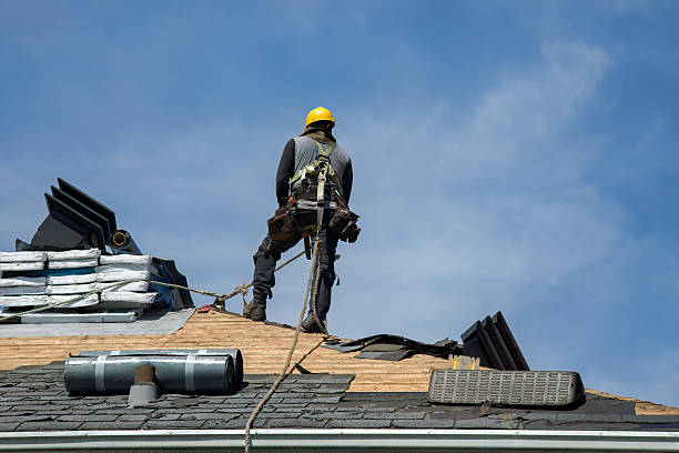 Professional Roof Installation technician working in Doon, IA